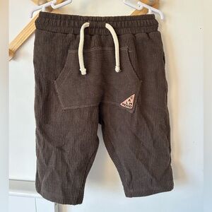 ✨ ZARA Baby “Calm Mood” Corded Jogger Pants — Size 6–9 Months 🤎✨